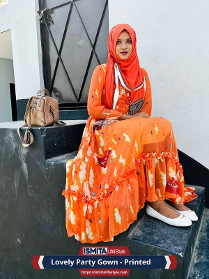 Jorjet Long Gown – Printed