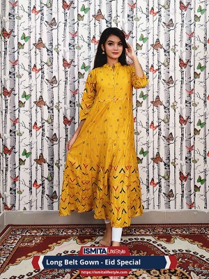 Long Belt Gown – Eid Special